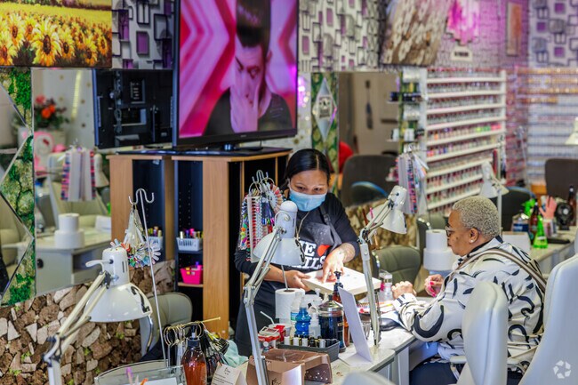 Millie Nails near Summit Hills provides manicures and pedicures.