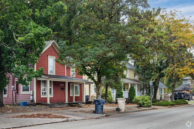 Bungalows provide housing for students and locals in Southwest Corvallis, OR.