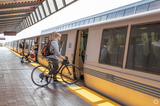Commuting from Allendale is easy for those without a car, thanks to the BART.