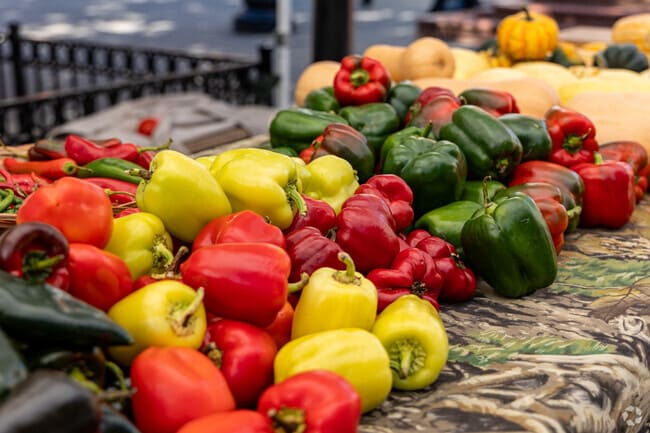 The Market Square Farmers Market is an open air market that runs from May through November.