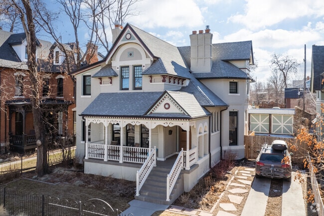 River North has a few beautiful Victorian-style homes with intricate designs.