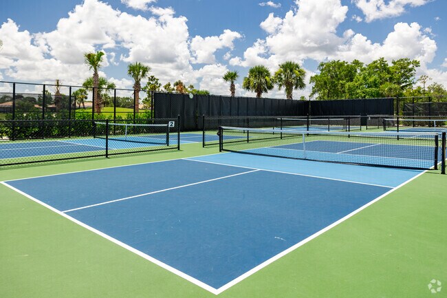 Wildcat Run features well maintained pickleball and tennis courts.