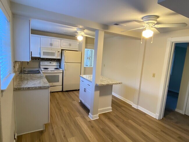 Kitchen & front entry area