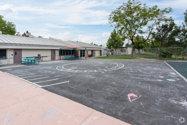 Students can be active on the blacktop at James Foster Elementary School.