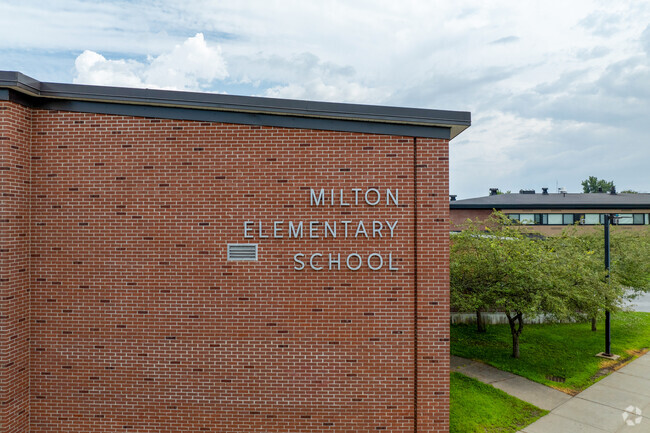 Milton Elementary School shares a building with the middle school in Milton, VT.