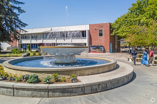The campus of Fresno State is a large influence on the Hoover area of Fresno.