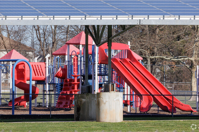 There is a large playground at Hawthorne Elementary School in Teaneck, NJ.