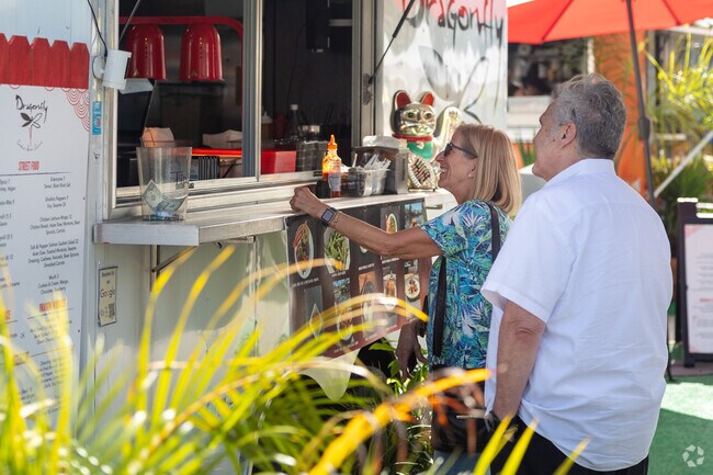 Not far from Royal Harbor are the food trucks at Celebration Park.