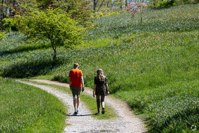 Enjoying a nice walk at the Gibbs Gardens.