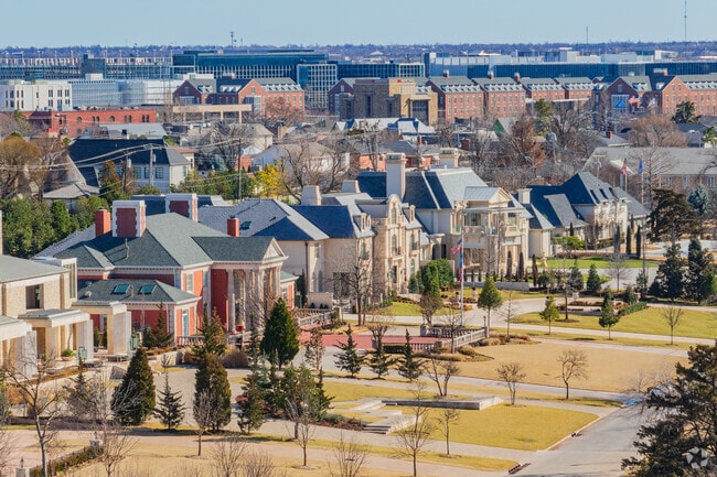 Nichols Hills boasts rows of beautiful luxury homes.