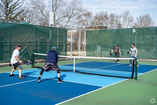 The Pickleball courts at Stadium Park are near the Oak Place neighborhood.
