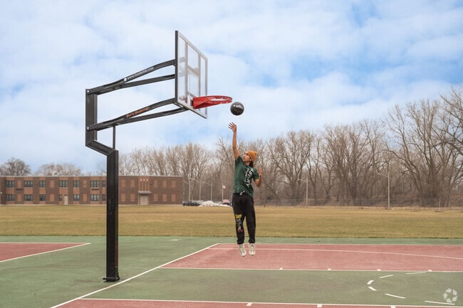 Hillery Park in Cazenovia Park has a basketball court as well as a playground.