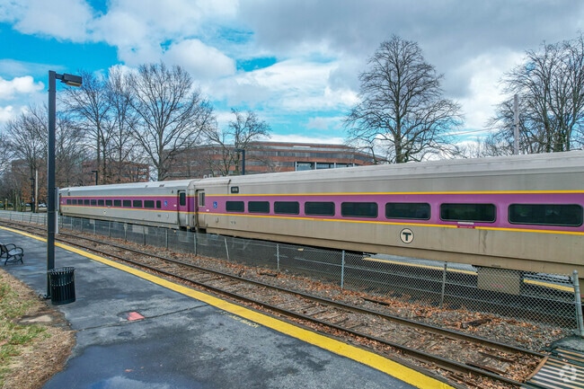 Waltham train station is conveniently located near Banks Square.