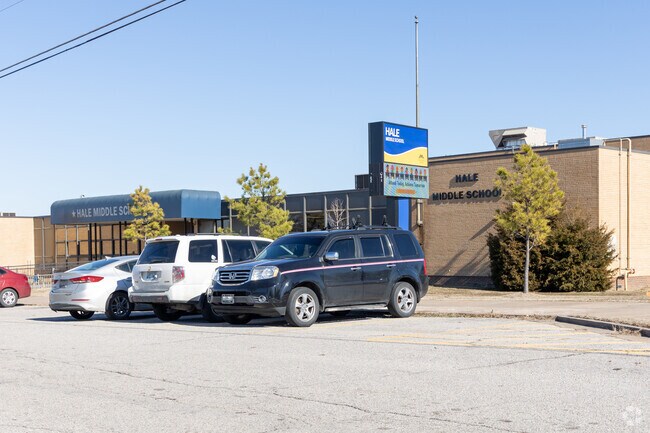 Hale Middle School serves students in grades 7th and 8th.