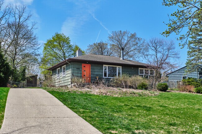 Elevated ranch home overlooks the Water Hill neighborhood in Ann Arbor.
