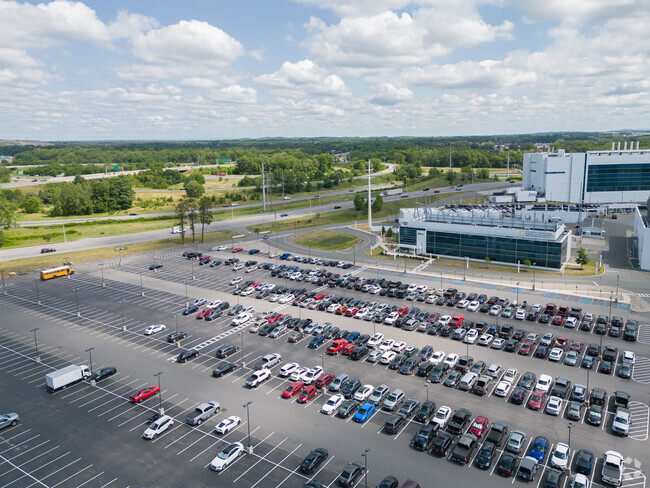 There's more than enough parking for the students and faculty atTech Valley High School