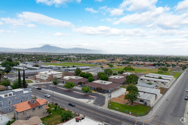 Ramon Garza Elementary offers a sprawling campus when viewed from above.