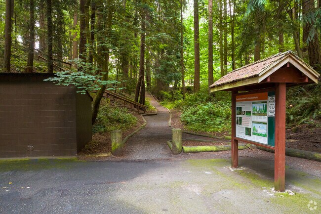 Explore tree-lined trails in South Forest Park for a nature escape.