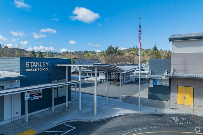 Stanley Middle School is located in the middle of the Trails neighborhood.