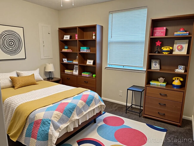 Virtually Staged Second Bedroom