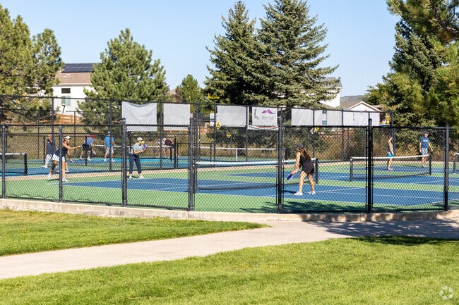 For the pickleball players in Founders Village, Founders Park has dedicated courts.