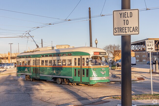 The charming streetcar takes Columbia residents all around downtown Kenosha.