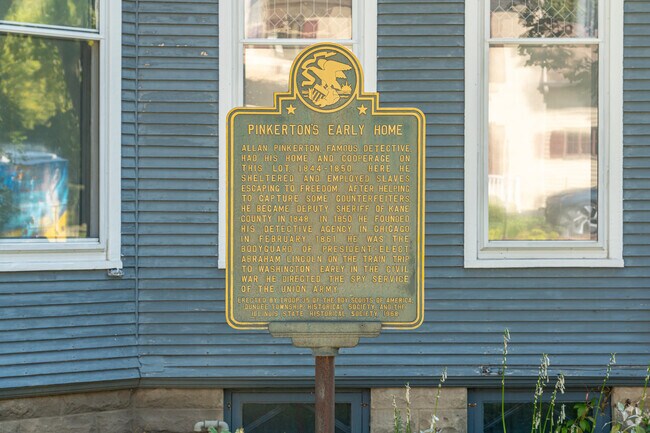 Historic homes in West Dundee include Allan Pinkerton’s family residence.