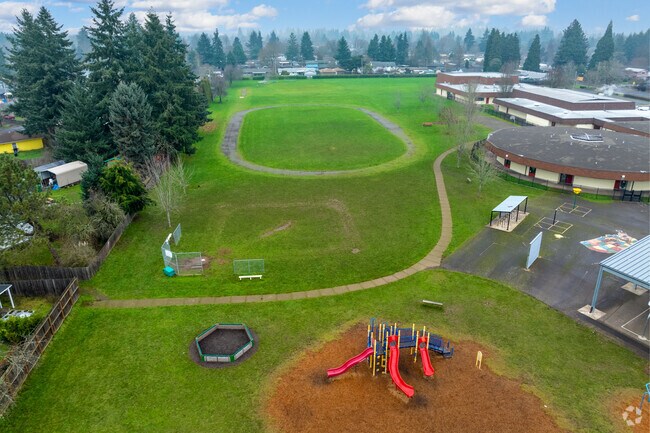 Irving Elementary School has a variety of outdoor activities for students to enjoy.