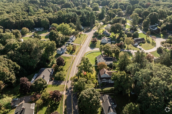 Glastonbury Canter is known for its strong community spirit, historic charm, and colonial architecture.
