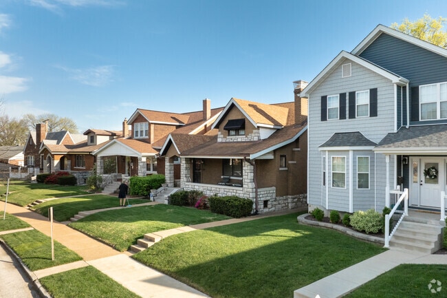 Newer three-bedroom homes mingle among brick Craftsman-style houses in Northampton.