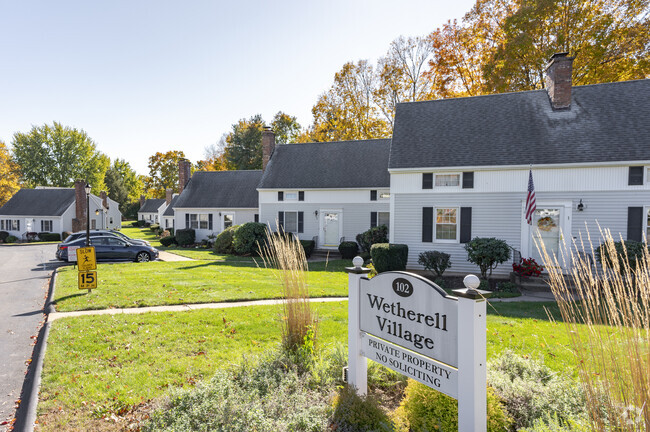 The Wetherell Village off of Wetherell Road is a cozy, private, neighborhood with small homes.