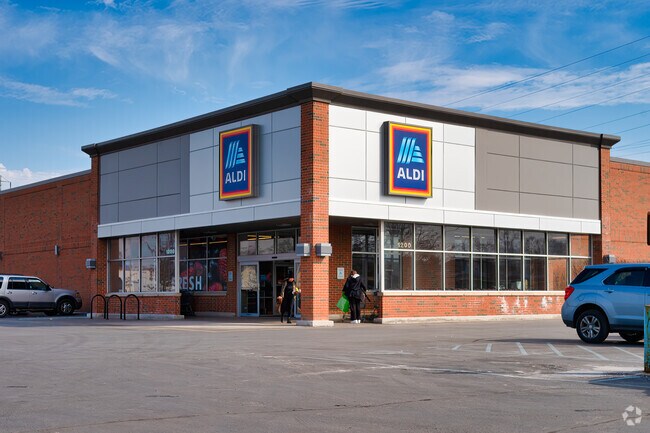 There are multiple grocery stores near Westside, including Aldi.