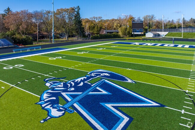 The Nicolet High School is home to the Knights football team.