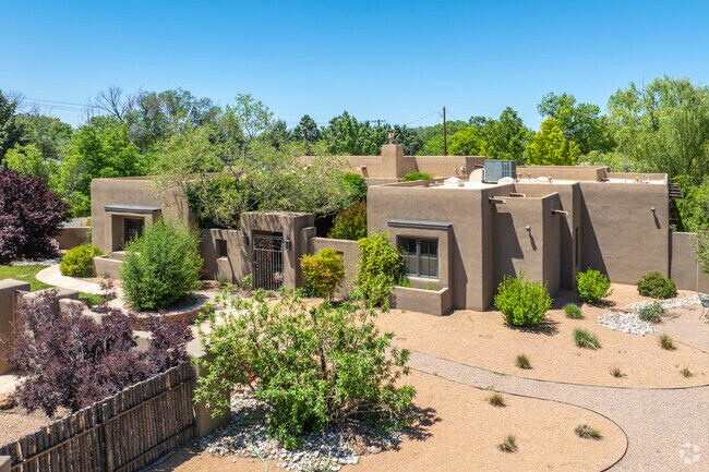 Newer, Pueblo style home are scattered around Los Duranes.