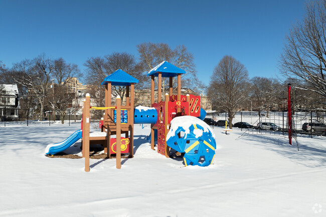 A lovely playground set at Thomas S O Brien Academy Of Science And Tech.
