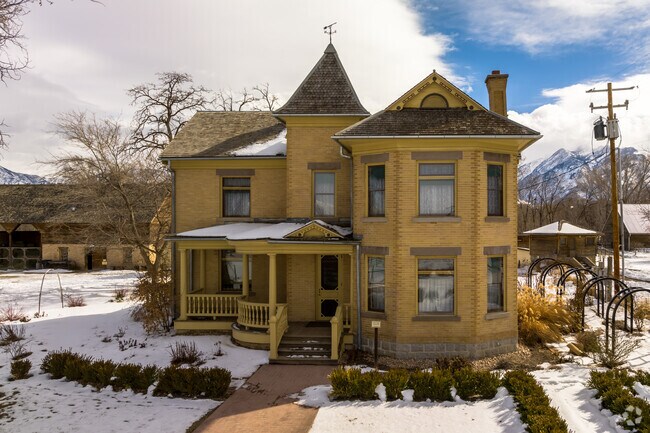 View of the wheeler Farm House located in Murray, UT.