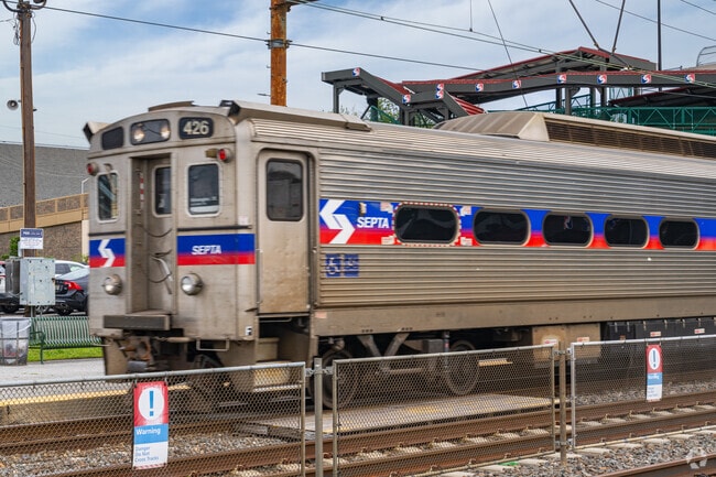 Get a ride to Philadelphia or south to Wilmington, DE from the train station, west of Trainer.