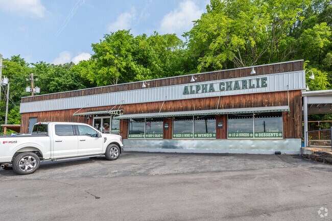 Alpha Charlie Grill near Airport Hills serves American fare with aviation-themed décor.