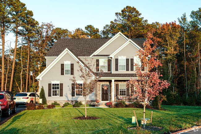 There's also many newer homes built in keeping with the traditional style in Laurel, Virginia.