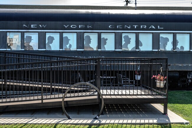 The National NY Central Railroad Museum allows visitors to explore authentic historic train cars