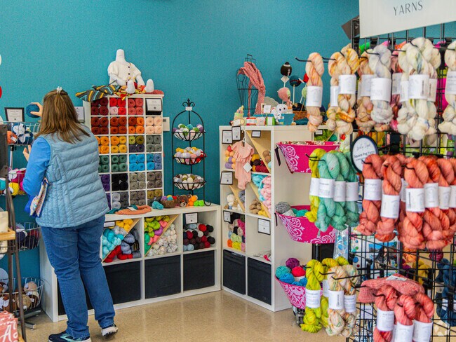 A Little Knitty stocks a vast array of knitting wools to help craft your masterpiece.
