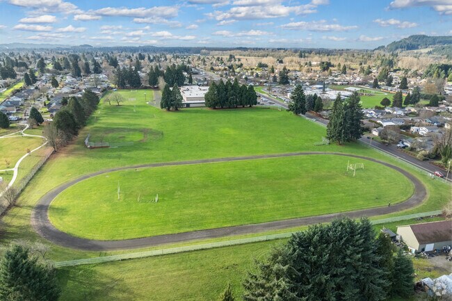 Briggs Middle School has large fields for students to play on in Springfield.