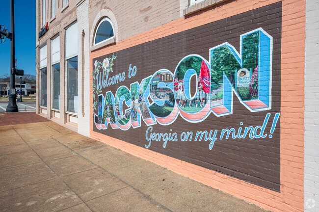 Several locally painted murals can be found throughout the community in Butts County.