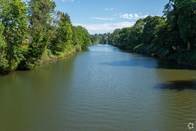 The Duwamish River cuts it way through the Allentown neighborhood.