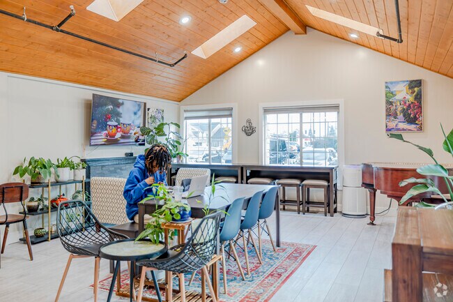 Patrons at Cafe Community Bean enjoy a pick-me-up while working in Oakbrook.