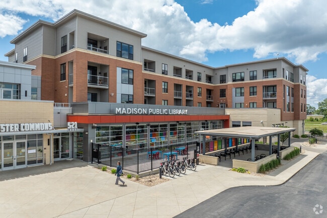 The Madison Public Library is only a couple of blocks from Eastmorland.