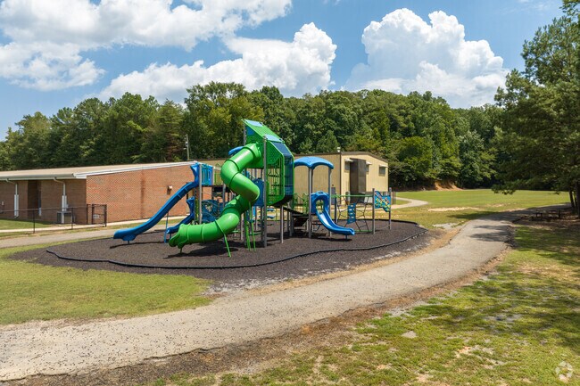Blountsville Elementary School has playground equipment.