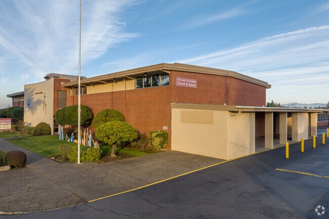 Our Lady of Lourdes School is attached to the church in Northwest Vancouver, WA.