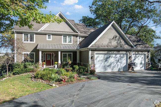 Quiet, tree-lined streets and well-maintained yards characterize Fox River Heights.