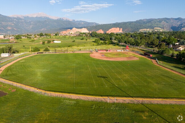 There is a baseball and football field located at Coronado High School.